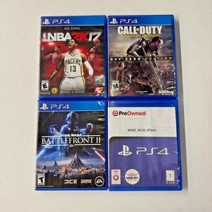 Sony PlayStation 4 PS4 Video Games Lot of 4 Tested Works
